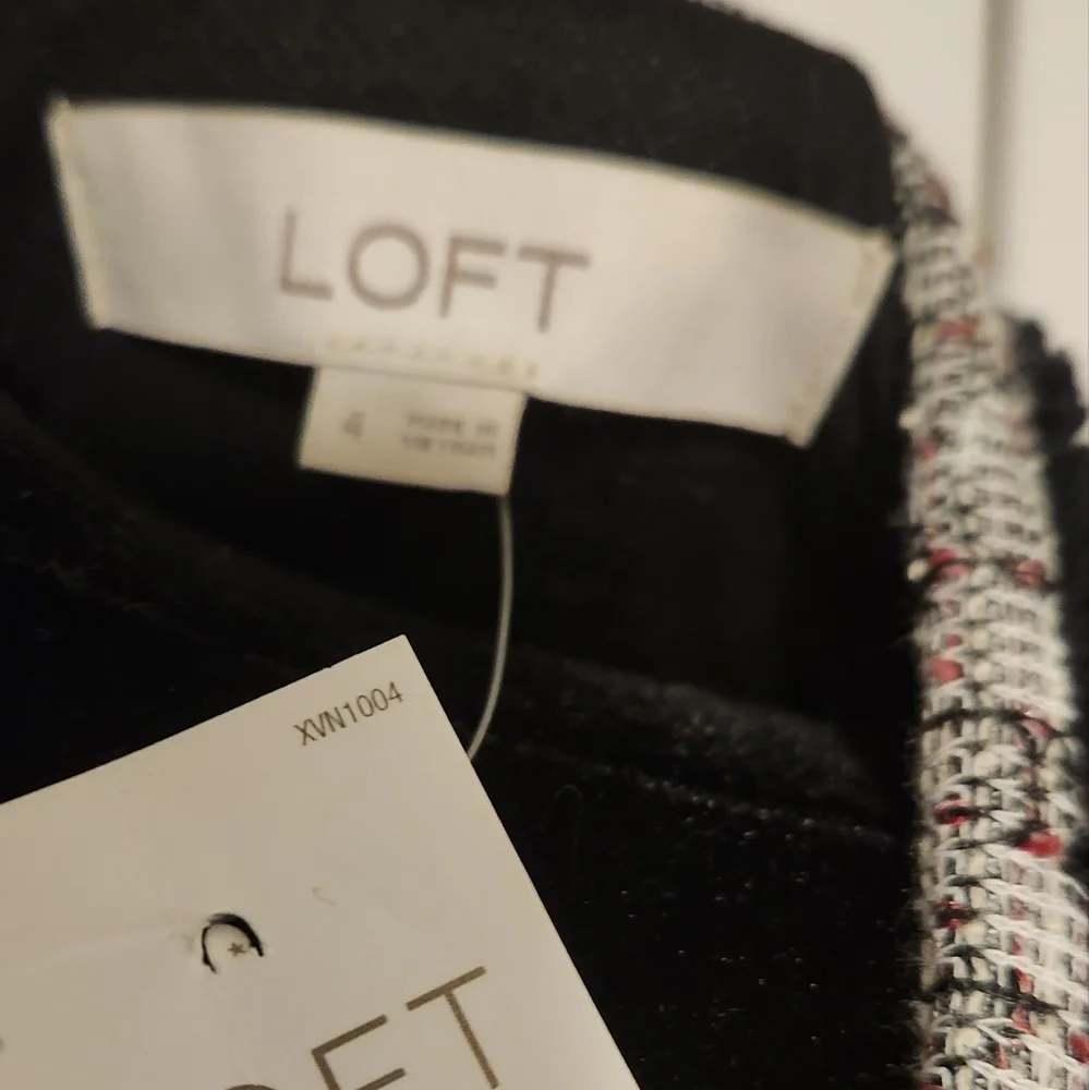 Loft tweed dress.  Size 4 NWT. - Picture 6 of 6